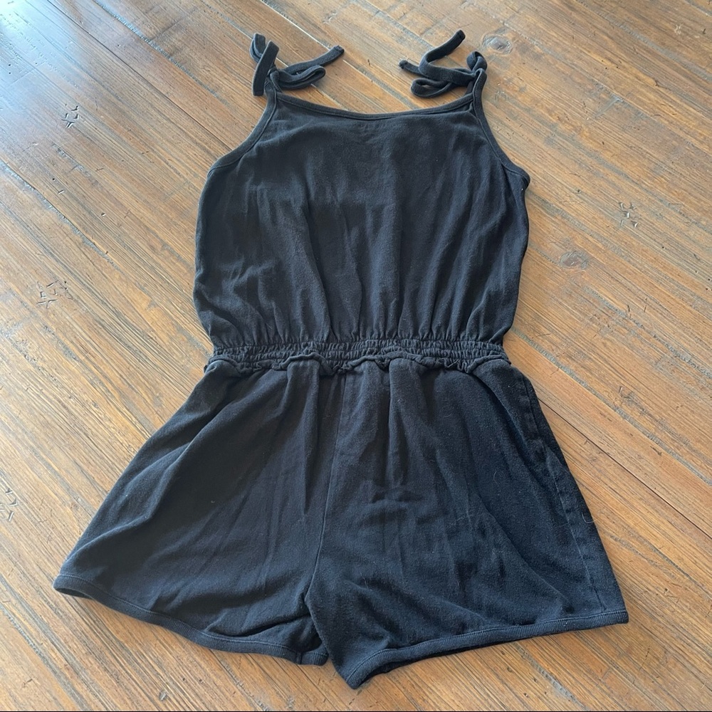 Old Navy size 10-12 shorts romper bundle- solid black & zebra print - Picture 7 of 15
